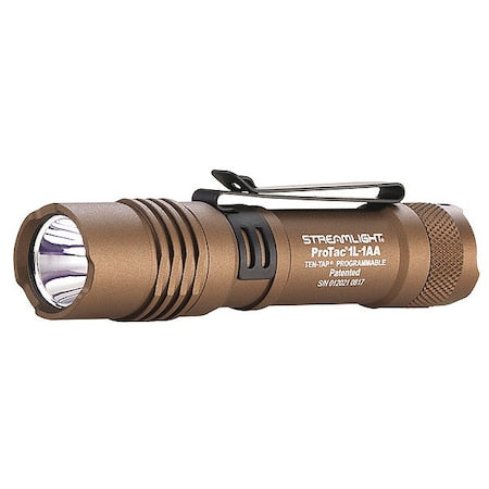 Tactical Flashlight, Alum, Coyote, 350lm