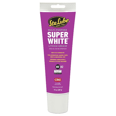 Grease, 10 oz., Tube, Mineral, White