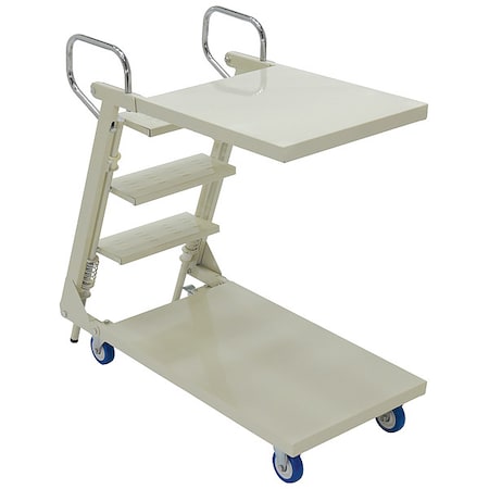 Steel Stock Picking Ladder Cart 440 lb. Capacity, 41-3/8"L x 20-1/2"W x 36-1/2"H