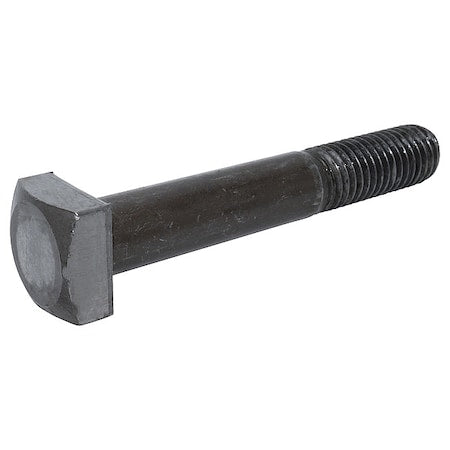Square Head Bolt, Steel, Grade 2, Plain, 5/8"-11 Thread Size, 3 in Lg
