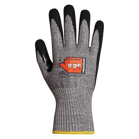 Cut-Resistant Coated Gloves, Cut Level A7 , Dipped , Nitrile , Sandy , 6 1 PR