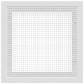 Return Air Grilles 23 3/4 in X 23 3/4 in, Matte, Plastic