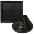 6 to 14 in Square Square Plaque Diffuser, Black