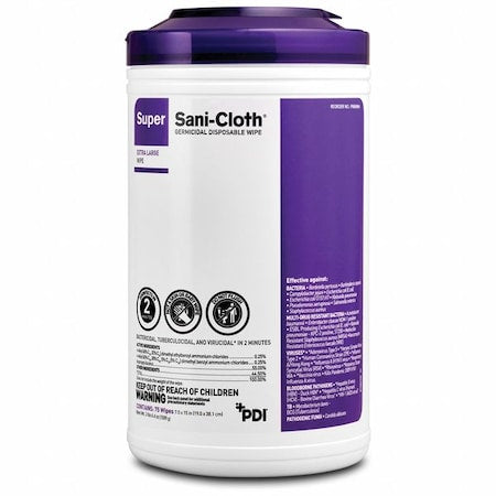 Disinfecting Wipes, 75 ct, Canister, PK6