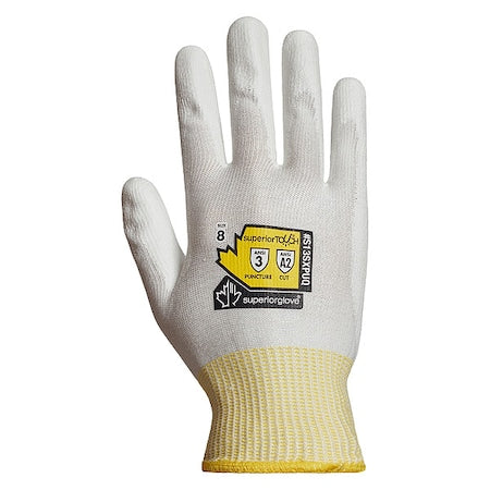 Cut-Resistant Gloves, Cut Level A2 , Dipped , Polyurethane , Smooth , 8 1 PR