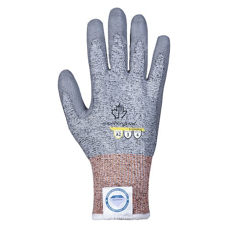 Cut-Resistant Gloves, Cut Level A2 , Dipped , Polyurethane , Smooth , 8 1 PR