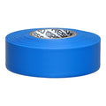Flagging Tape, No Legend, Blue, 1 3/16 in Wide x 300 ft Length, Vinyl, 2.5 mil