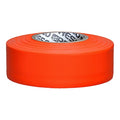 Flagging Tape, No Legend, Fluorescent Orange, 1 3/16 in Wide x 150 ft Length, Vinyl, 4.5 mil
