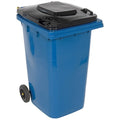 TH Series 64 gal Rectangular Outdoor Can, Blue, Lift Up, HDPE, 23 1/2 in