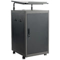 Lectern, 24 in D X 41 in H, 20 in W X Plastic, Charcoal