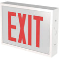 Exit Sign, LED, Red/Green, 12" D, 8-7/8" H