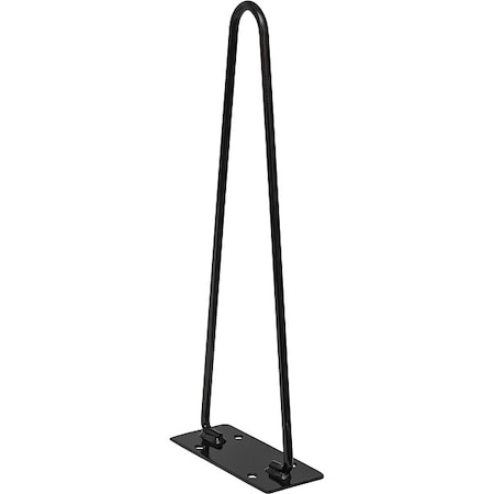 Horizontal Mount Cone Holder, Carbon Steel, 22 in Height, 6 7/8 in Length, 2.25 lb, Silver
