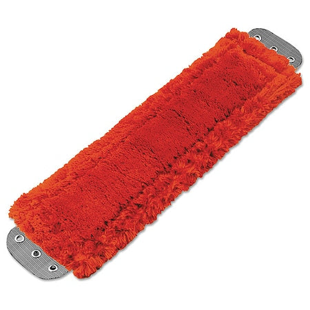 Mop Head, Microfiber, Heavy-Duty, 16 x 5, Red