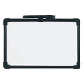 Dry Erase Board, Melamine, 7 1/2 in, 11 in, Vinyl Frame, White, Gloss