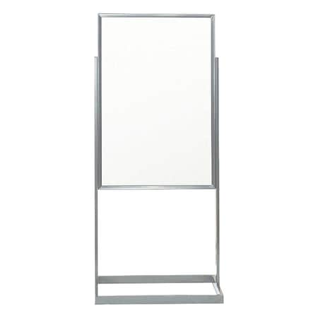 Pedestal Dry Erase Display Board 24"x58", White
