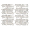 Letter Box Set, 1 In.