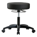 Desk Stool, Vinyl, Casters, BLK