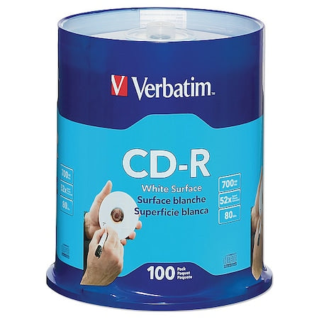 CD-R Disc, 700 MB, 80 min, 52x, PK100
