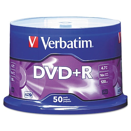 DVD+R Disc, 4.70 GB, 120 min, 16x, PK50