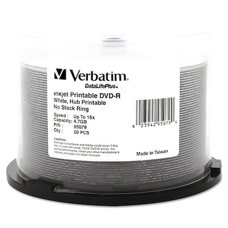 DVD-R Disc, 4.70 GB, 120 min, 16x, PK50