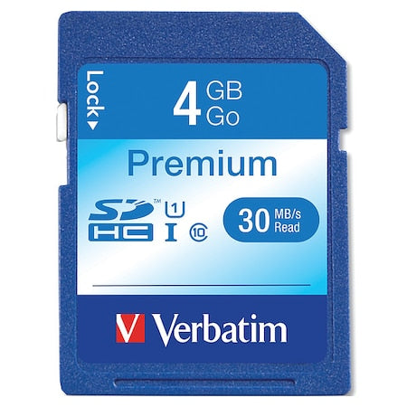 Premium SDHC Memory Card , 4 GB