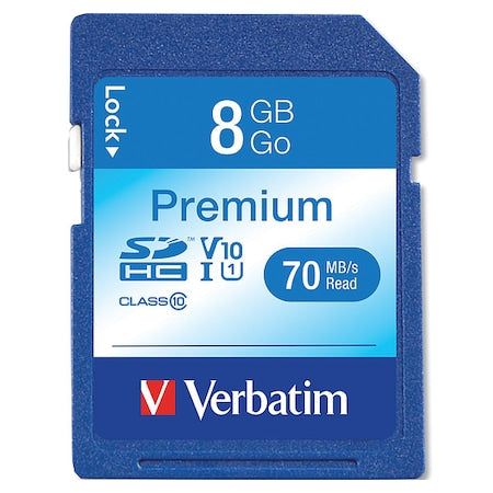 Memory Card, 8 GB Storage Cap.