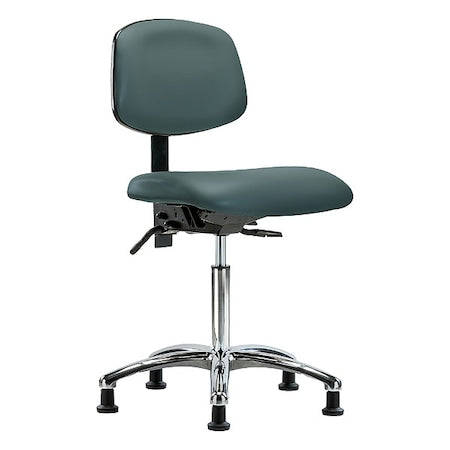 Medium Bench Chair Ergonomic Chair, No Arms, 21-1/2" to 29" Height, Polyurethane, Vinyl
