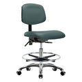 Medium Bench Chair Ergonomic Chair, No Arms, 21-1/2" to 29" Height, Polyurethane, Vinyl