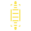 Floor Marking Tape, 3 in W, Yellow