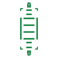 Floor Marking Tape, 3 in W, Green