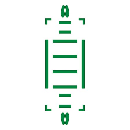 Floor Marking Tape, 3 in W, Green