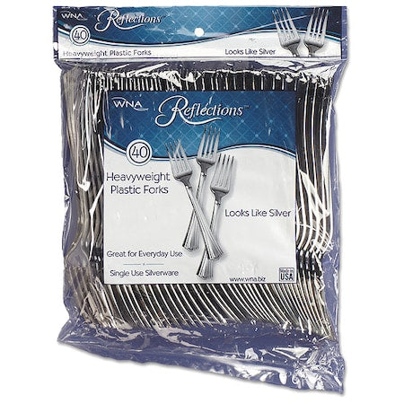 Disposable Plastic Fork 7", Reflections, Pk320