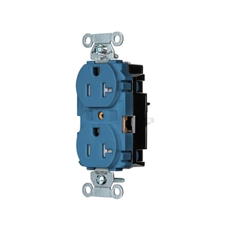 Straight Blade Receptacle, 5-20R, 20 A, 125V AC, 2 Pole, 3 Wire, Surface Mount, Grounded