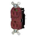 Straight Blade Receptacle, 5-15R, 15 A, 125V AC, 2 Pole, 3 Wire, Surface Mount, Grounded