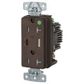 USBReceptacle, 20A, 1hp, Brn, Thrmplstc