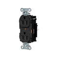Straight Blade Receptacle, 5-15R, 15 A, 125V AC, 2 Pole, 3 Wire, Surface Mount, Grounded