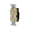 Straight Blade Receptacle, 5-15R, 15 A, 125V AC, 2 Pole, 3 Wire, Surface Mount, Grounded