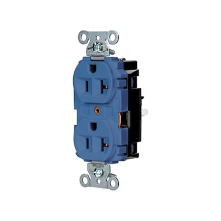 Straight Blade Receptacle, 5-20R, 20 A, 125V AC, 2 Pole, 3 Wire, Surface Mount, Grounded