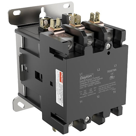 Definite Purpose Magnetic Contactor, 120V AC, 3 P, Non-Reversing, 3 Phase, Box Lug