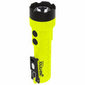 Intrinsically Safe Dual-Light Handheld Flashlight, Black/Green, 18650