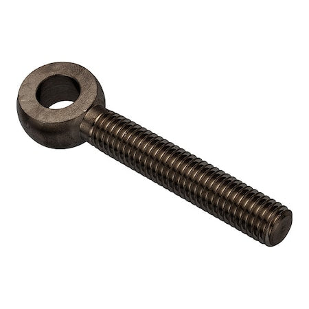 Fixed Rod End, Stainless Steel, Black Oxide, 1/2""-13 Thrd Sz, 4 3/16 in Thrd Lg