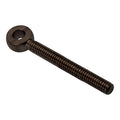 Fixed Rod End, Stainless Steel, Black Oxide, 3/8"-16 Thrd Sz, 2 1/2 in Thrd Lg