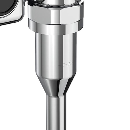 Automatic Flush Valve, 0.5 gpf gpf, Polished Chrome, 3/4 in, 3/4 in Spud Coupling