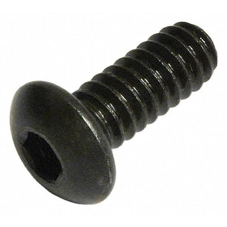 3/8"-16 Socket Head Cap Screw, Button, Black Oxide Alloy Steel, 3/4 in Length, 50 PK