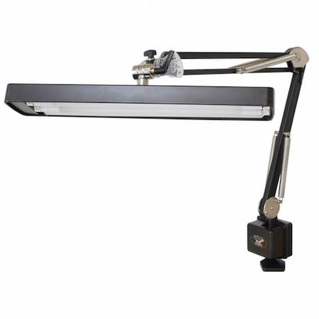 Task Light, Spring Arm, 14 W, Black