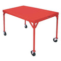 Mobile Fixed Work Table, Steel, 54"W, 30"D