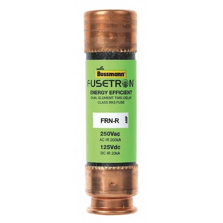 UL Class Fuse, RK5 Class, Time-Delay, 0.40A, 250V AC, Non-Indicating