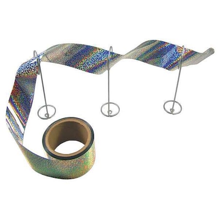 Visual Bird Repellers, 100 ft, Silver