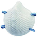 Disposable Respirator, N95, Non-Adj. Dual Strap, Molded Nose Bridge, Dura-Mesh Shell, M/L, PK20