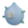 Disposable Respirator, N95, Exhale Valve, Non Adj. Dual Strap, Molded Nose, Low Profile, S, PK 10